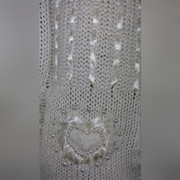 Vintage JK America Brand Cream Cardigan Sweater - Picture 8 of 11